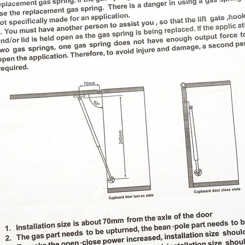 Black gas spring - gas,