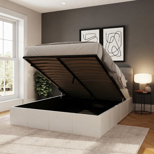 Stylish white ottoman storage - stylish,